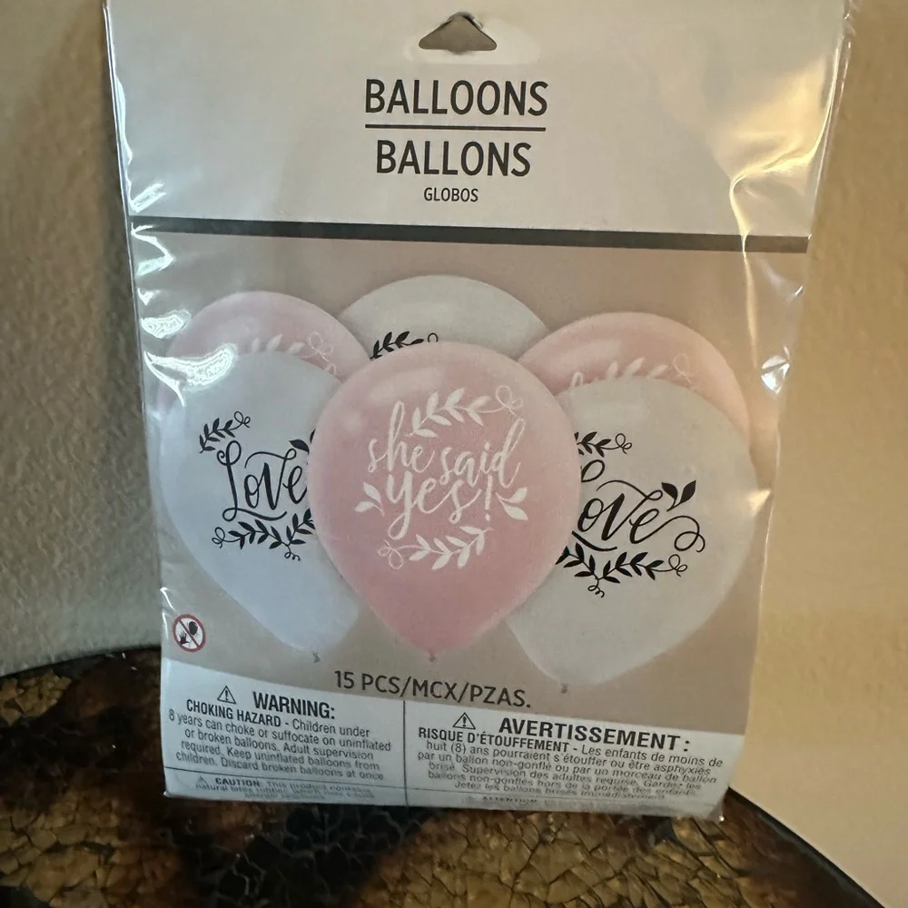 Bridal Shower Engagement Balloons Party Decoration Latex 2 Packs 30 Total